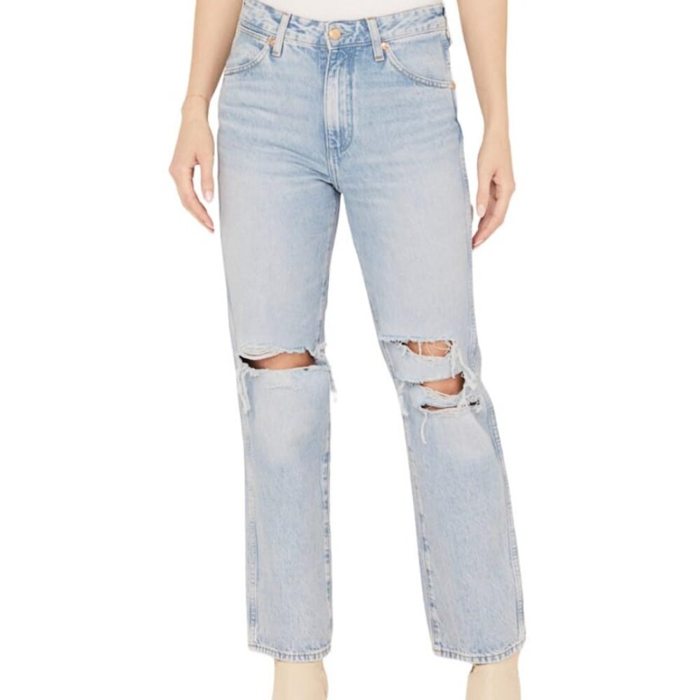 Wrangler Wild West 603 High Rise Straight Denim Jeans NWT Size 29 Free People
